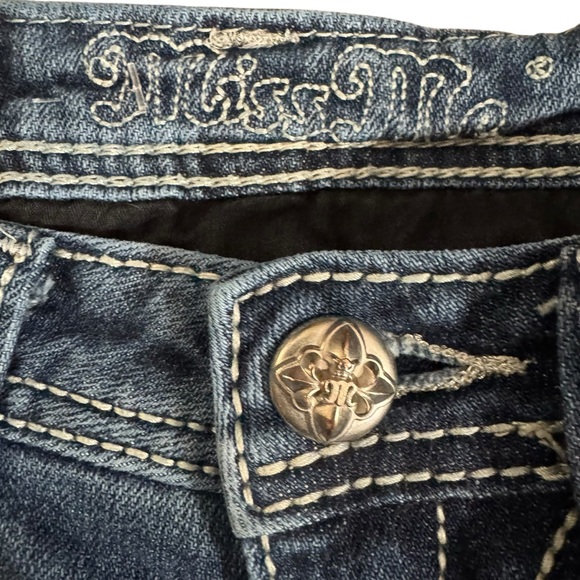 Miss Me Women’s Bootcut Jeans Size 12 Embellished Pocket Western Y2K - Picture 7 of 10